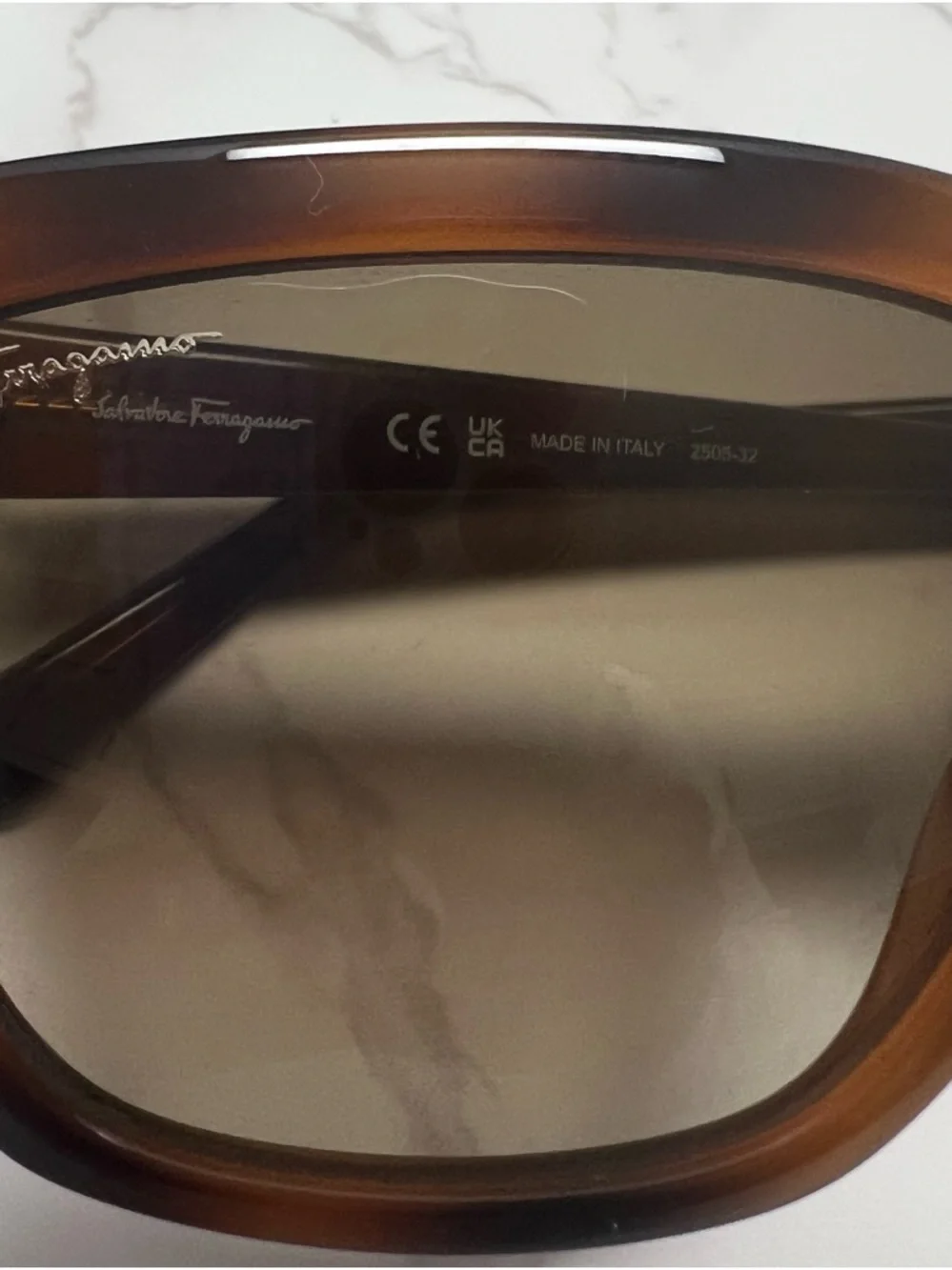 SALVATORE FERRAGAMO SF1018S Tortoise Square Sunglasses Brown Gradient NWOT Italy